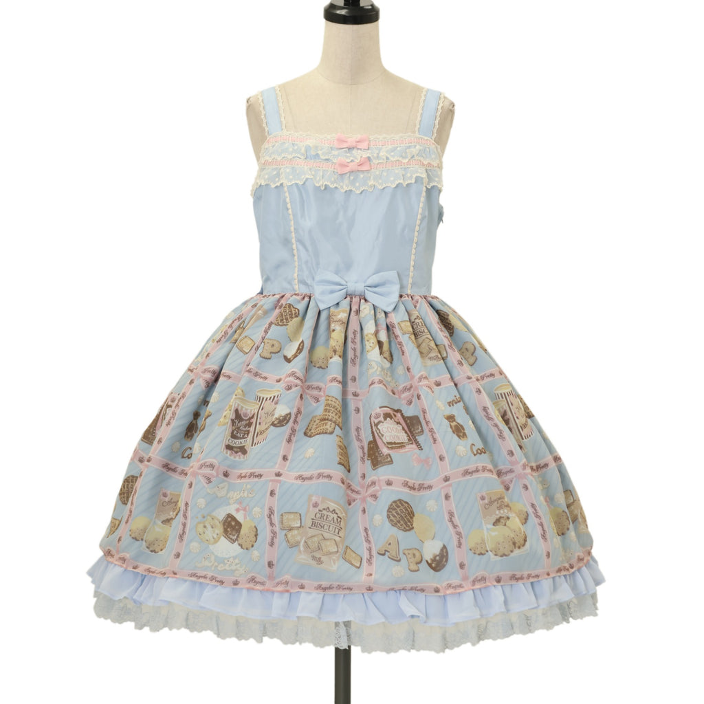 USED】Cream Cookie Collection切替ジャンパースカート | Angelic