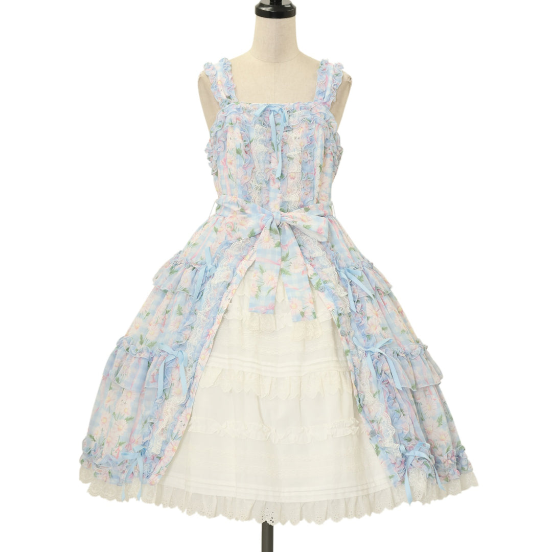 ￼シャーリーテンプル　120 ストライプドーナツpt.ジャンパースカート ミント USED】Secret Daisy Gardenジャンパースカート | Angelic Pretty