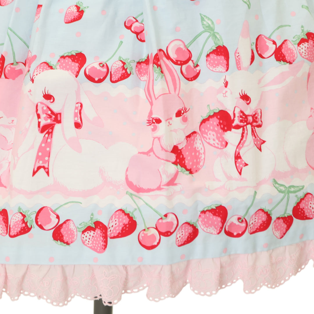 USED】Cherry Berry Bunnyハートジャンパースカート | Angelic Pretty