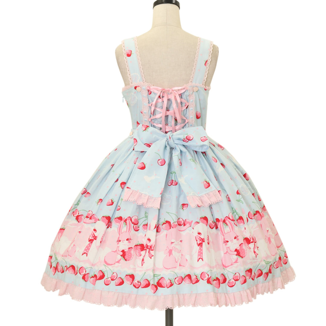 USED】Cherry Berry Bunnyハートジャンパースカート | Angelic Pretty
