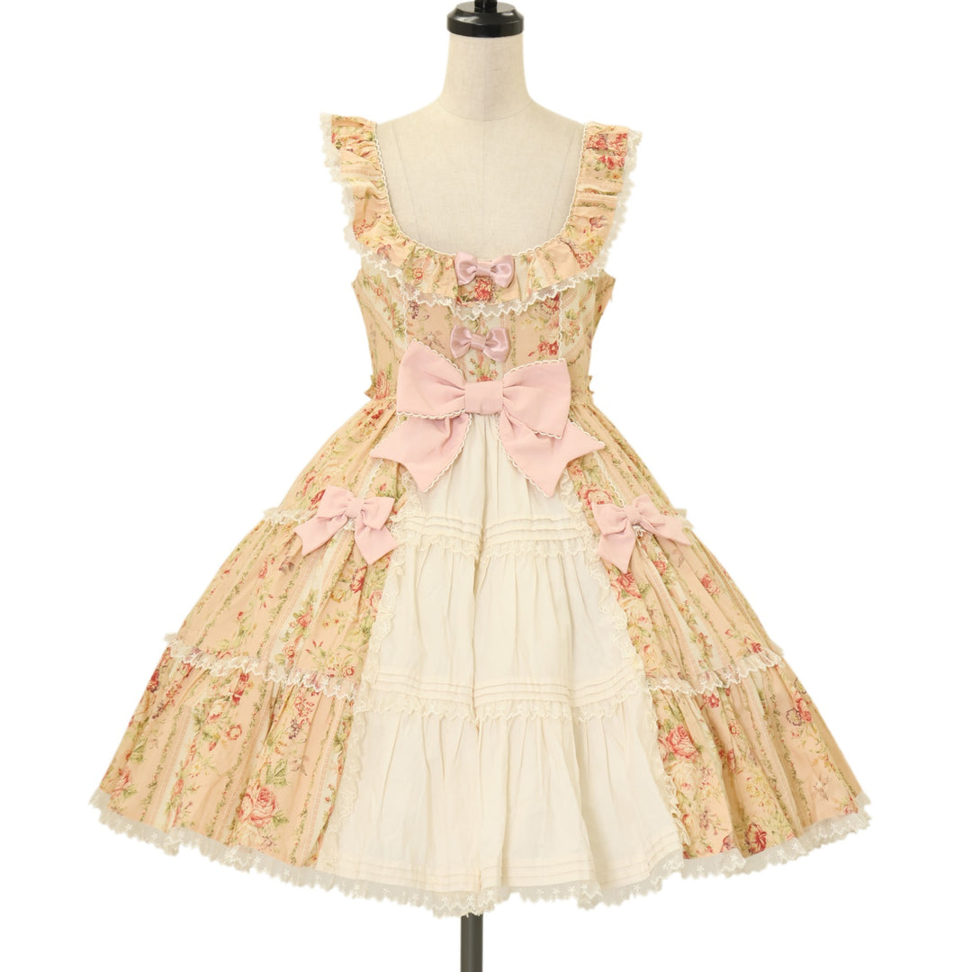 Angelic Pretty 2015 福袋　サロペット　ジャンスカ　ピンク USED】Rosy Rose Princessジャンパースカート | Angelic Pretty