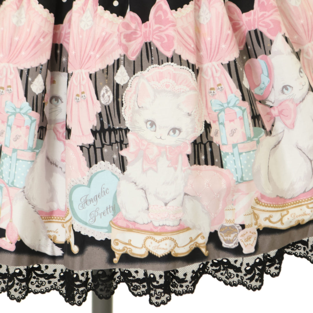 USED】Dolly Catローウエストジャンパースカート | Angelic Pretty