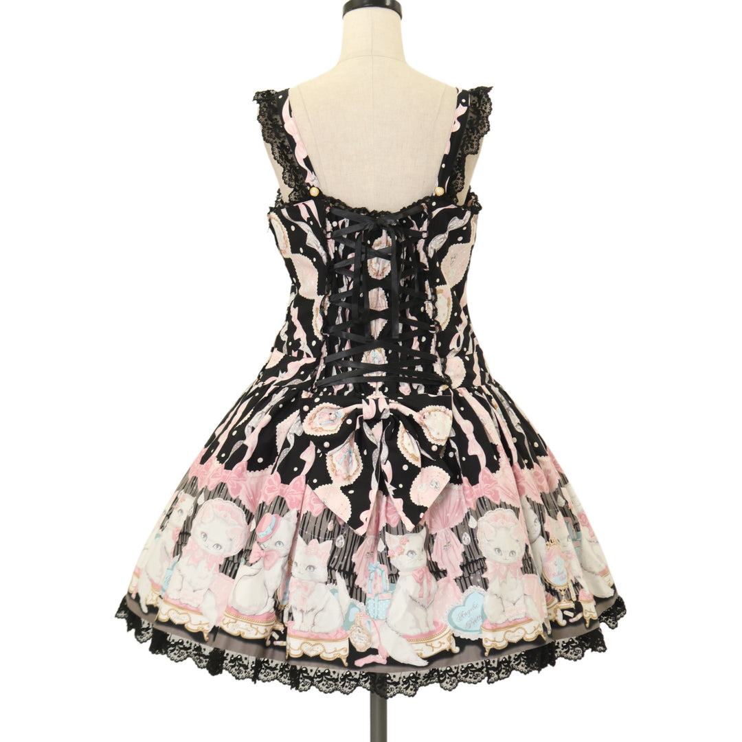 USED】Dolly Catローウエストジャンパースカート | Angelic Pretty