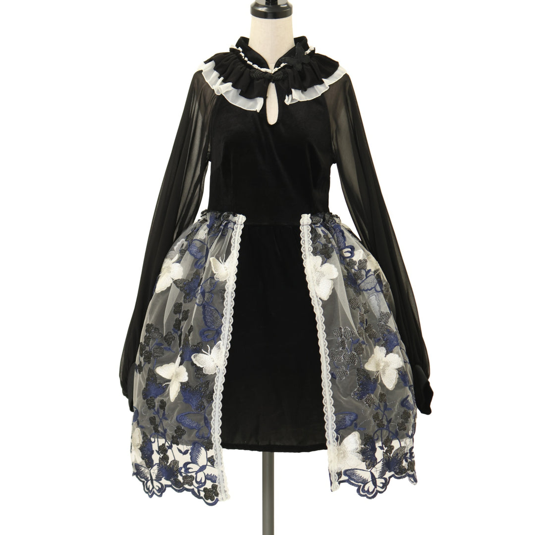 USED】【MRcorset】BUTTERFLY EMBROIDERY DRESS | MAJOH | ロリータ