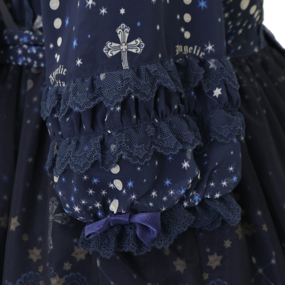 Angelic Pretty ルミナスサンクチュアリ　ワンピース　紺　ネイビー USED】Luminous Sanctuary Dress | Angelic Pretty | ロリータ
