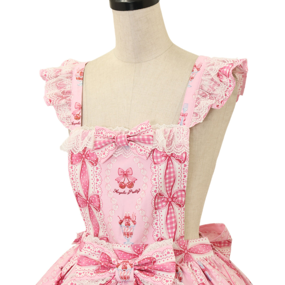 USED】Bunny Ribbon Parfaiteriaエプロン風スカート | Angelic Pretty