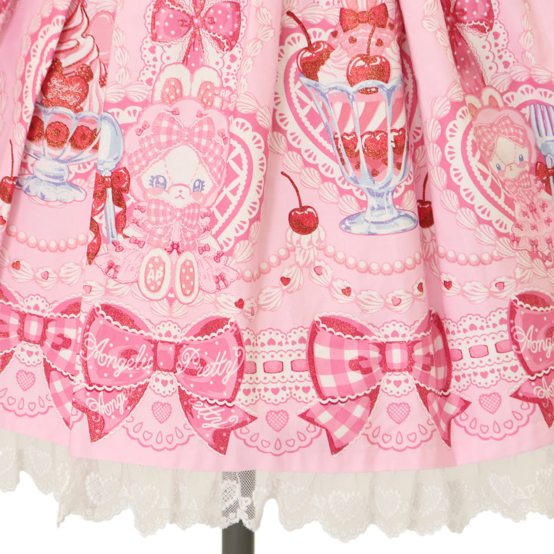 USED】Bunny Ribbon Parfaiteriaエプロン風スカート | Angelic Pretty