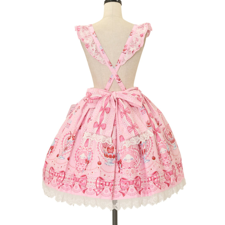 USED】Bunny Ribbon Parfaiteriaエプロン風スカート | Angelic Pretty