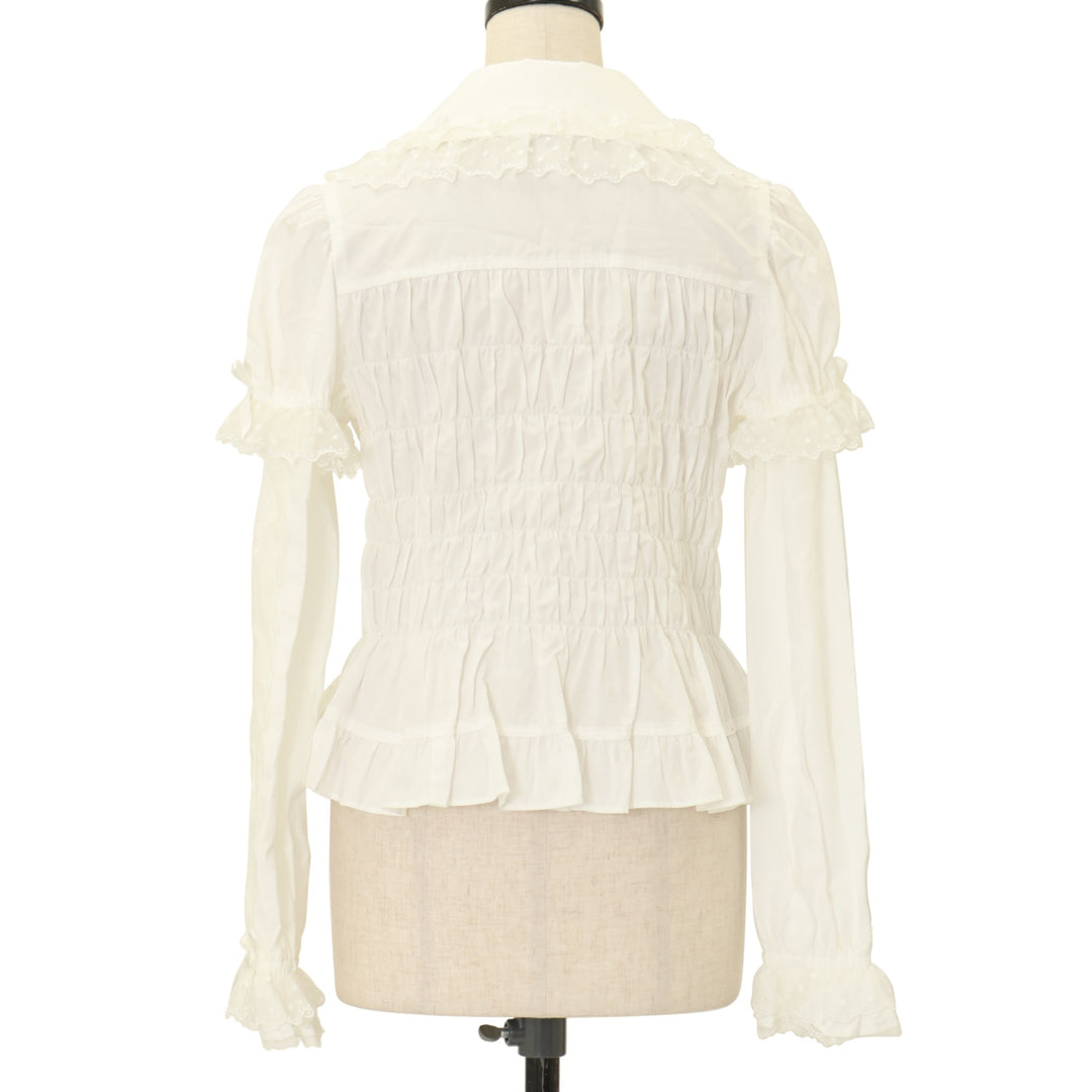 USED】ダブルリボンハニーシャーリングブラウス | Angelic Pretty