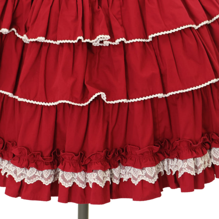USED】Prettyフリルジャンパースカート（無地） | Angelic Pretty