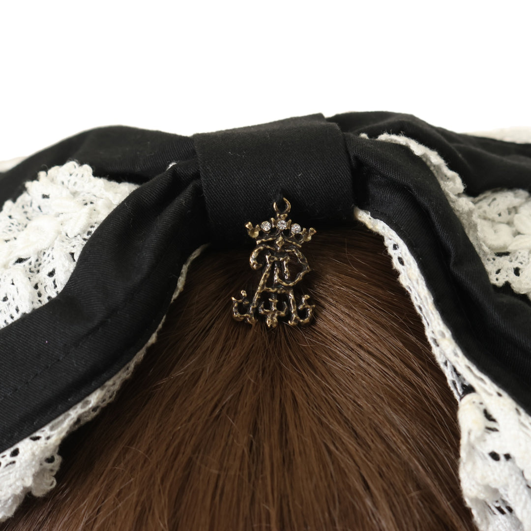 USED】Dolly Ribbon ヘッドドレス（黒×オフ白） | ALICE and the