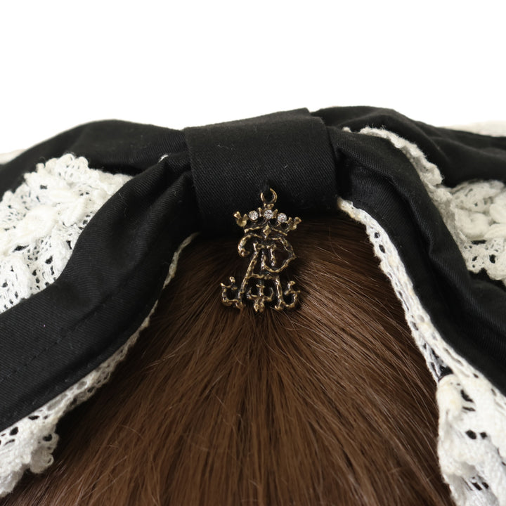 USED】Dolly Ribbon ヘッドドレス（黒×オフ白） | ALICE and the