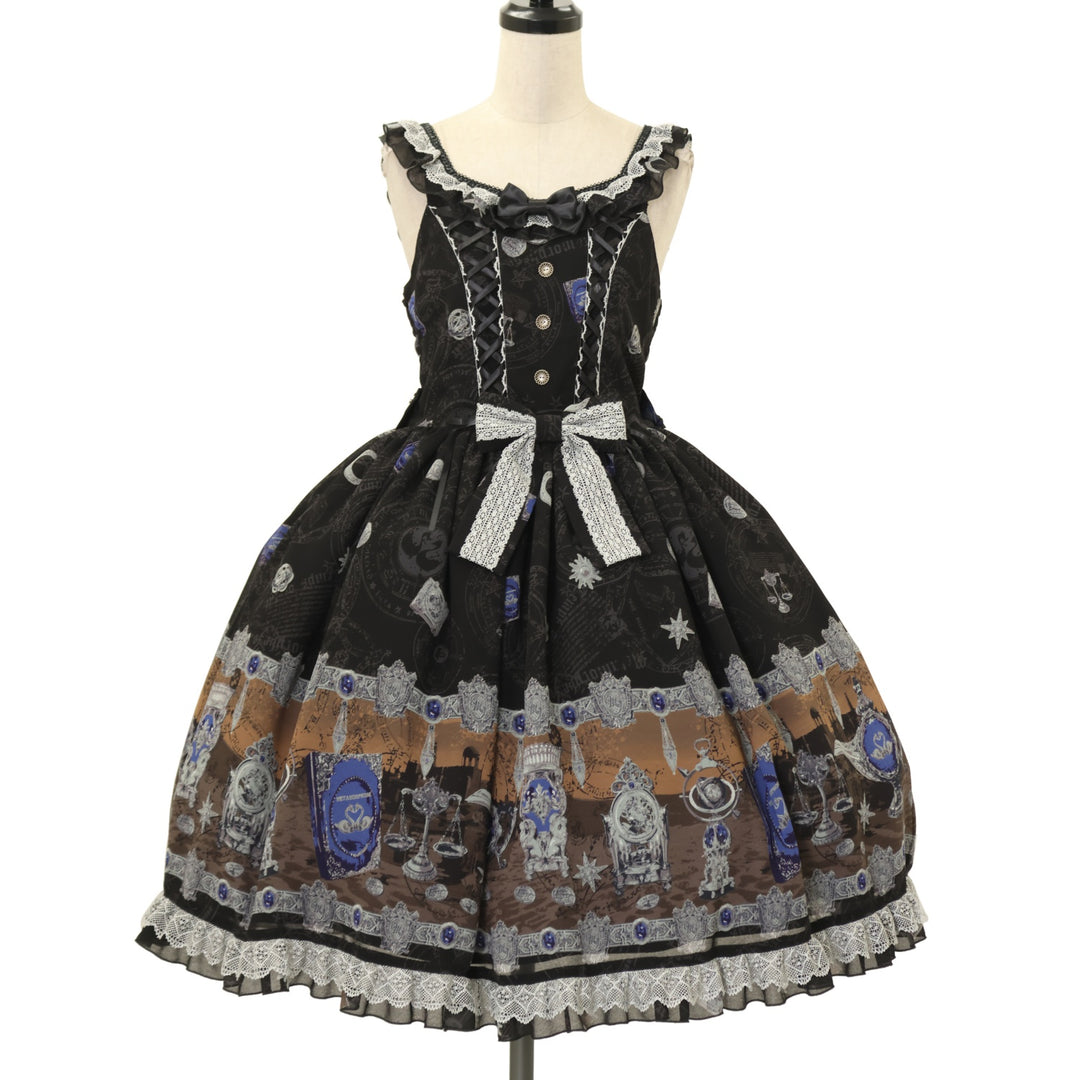 USED】Sacred magic item collection レースアップジャンパースカート