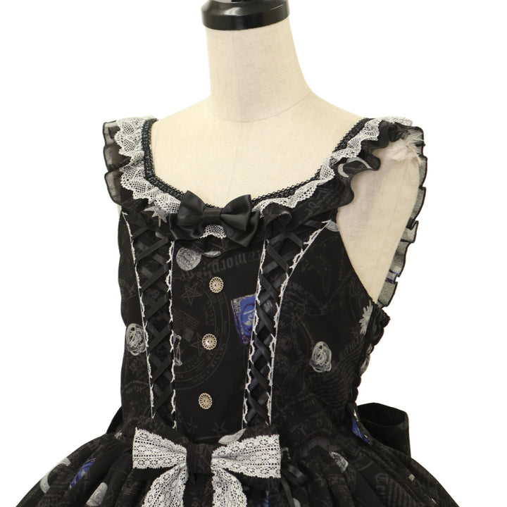 USED】Sacred magic item collection レースアップジャンパースカート