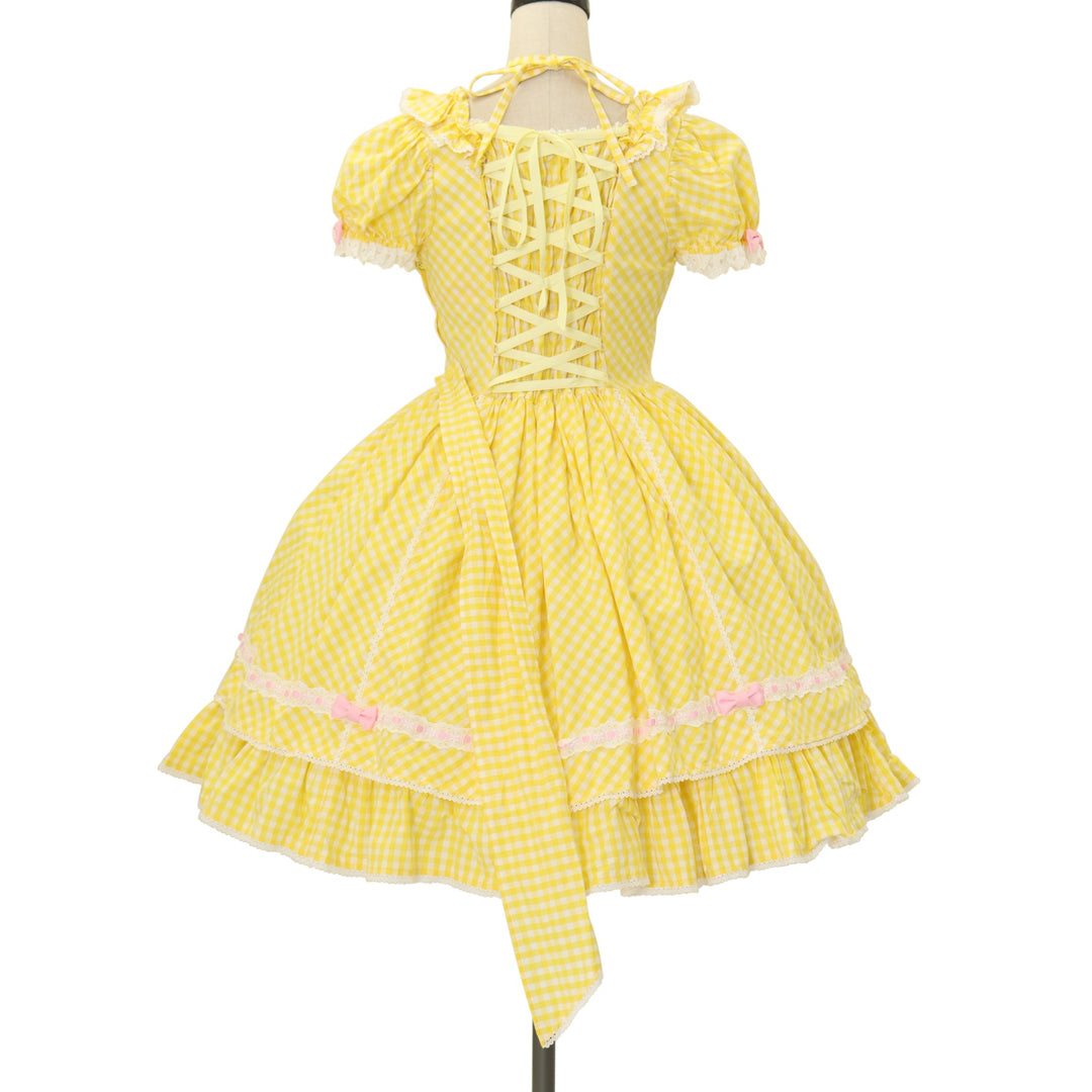 【美品】CINEMATIQ 元鈴木さん メアリーワンピ 3L ギンガムチェック USED】メアリーギンガムワンピース | Angelic Pretty Wunderwelt