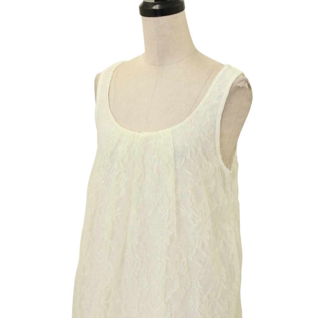1PIU1UGUALE3 レディース ロゴ ノースリーブワンピース USED】【Sugar Gloss】総レースノースリーブワンピース | MA*RS