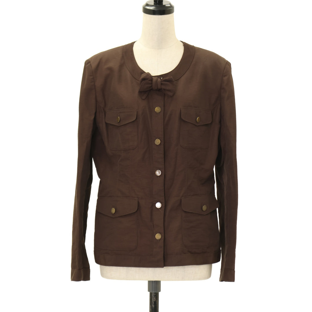 INGEBORG coat ☆ 未使用 USED】【Mサイズ】ノーカラーポケットジャケット | INGEBORG
