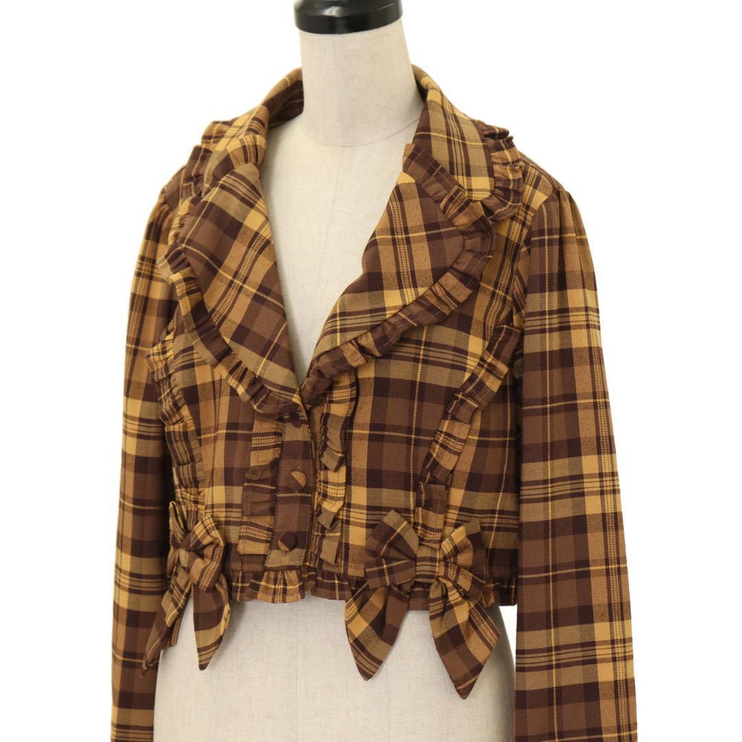 USED】【axes femme kawaii/Mサイズ】タータンチェックジャケット
