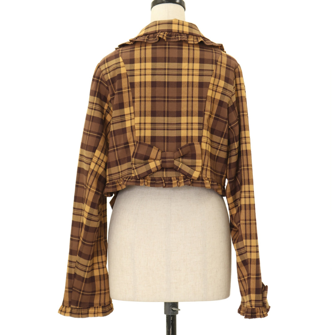 USED】【axes femme kawaii/Mサイズ】タータンチェックジャケット