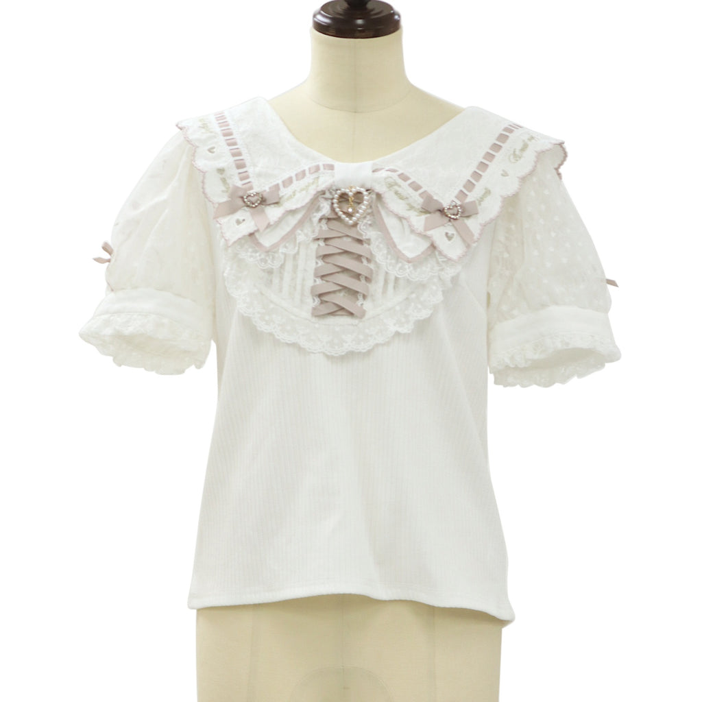 LIZ LISA スカラップリボン衿リブトップス USED】スカラップリボン衿リブトップス | LIZ LISA Wunderwelt Online