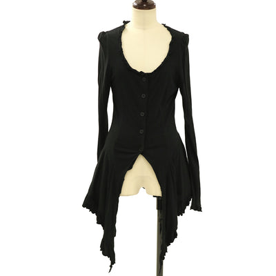 【希少】BLACK PEACE NOW BPN 変形カーディガン フリル USED】【Mサイズ】メロウフリルカーディガン | BLACK PEACE NOW