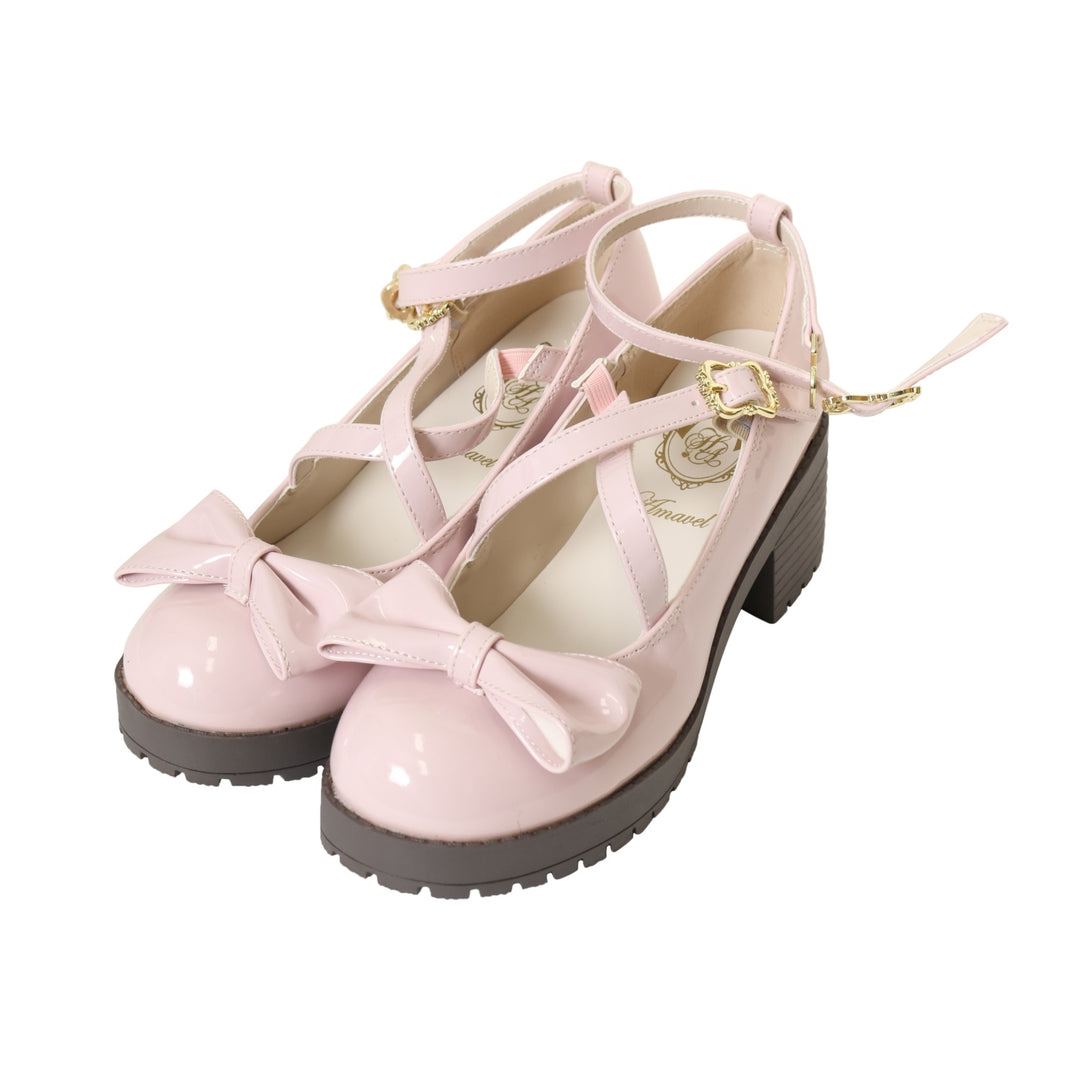 USED】【XLサイズ】Present Ribbon エナメルパンプス | Amavel
