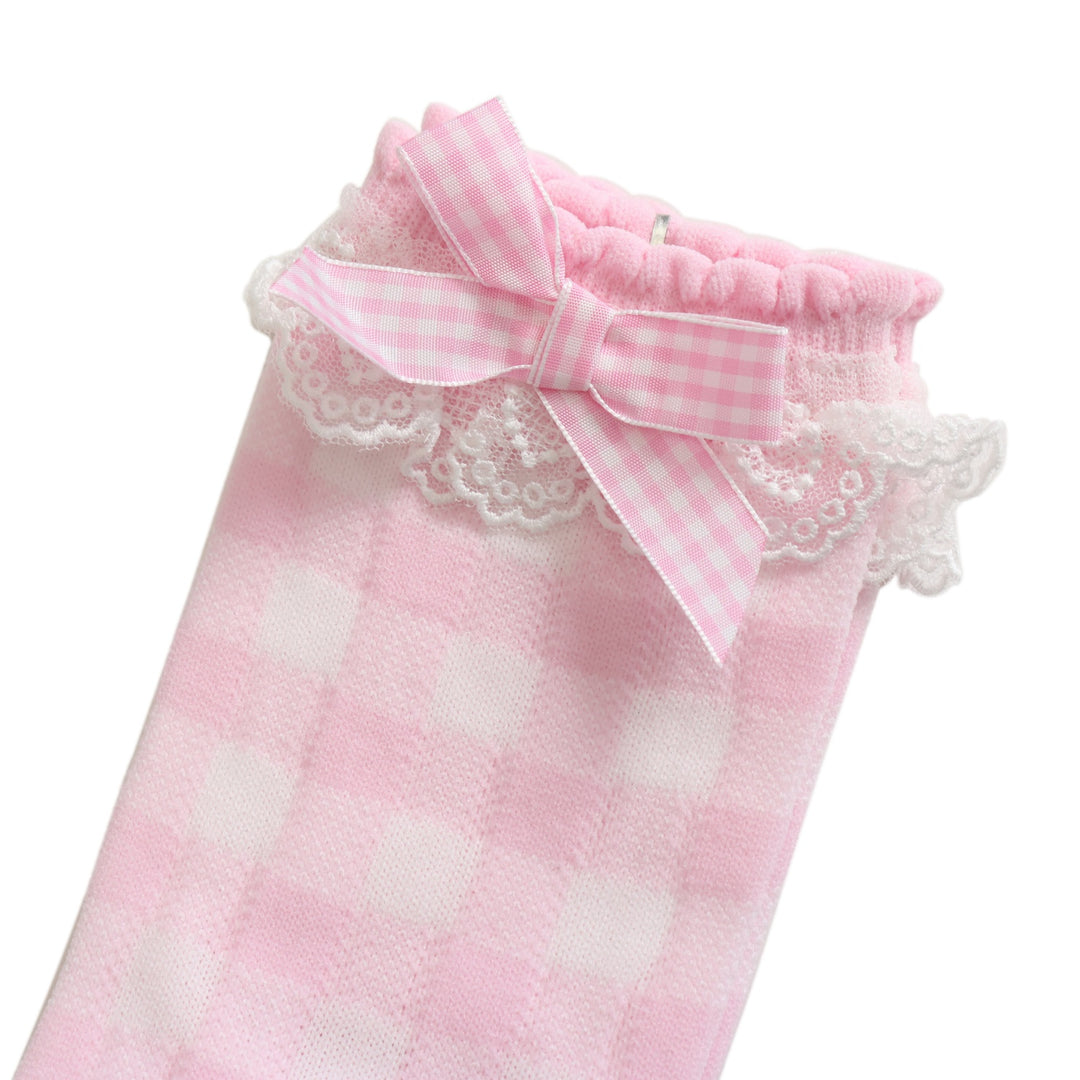 USED】Lovelyギンガムクルー丈ソックス | Angelic Pretty Wunderwelt