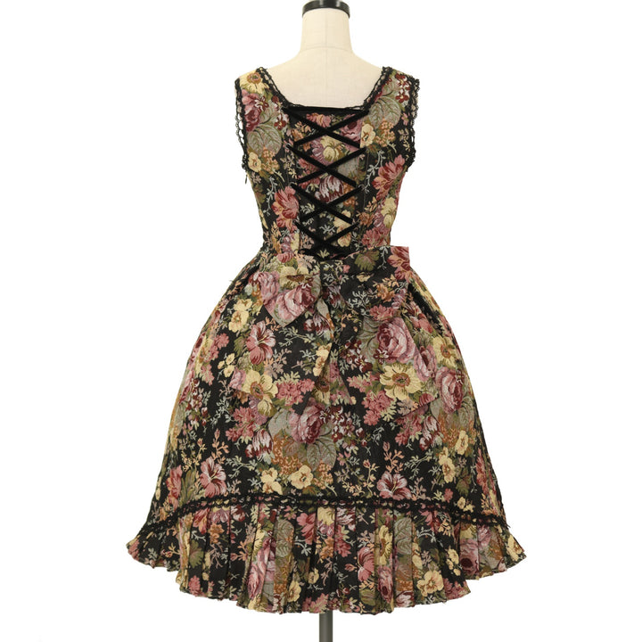 Victorian maiden スカート USED】ゴブラン後ろ編み上げジャンパースカート | Victorian Maiden