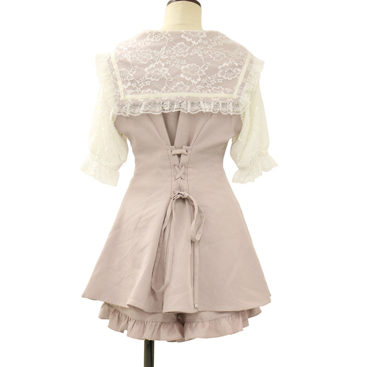 USED】【NOEMI/Mサイズ】キラキラビジューセーラーセットアップ