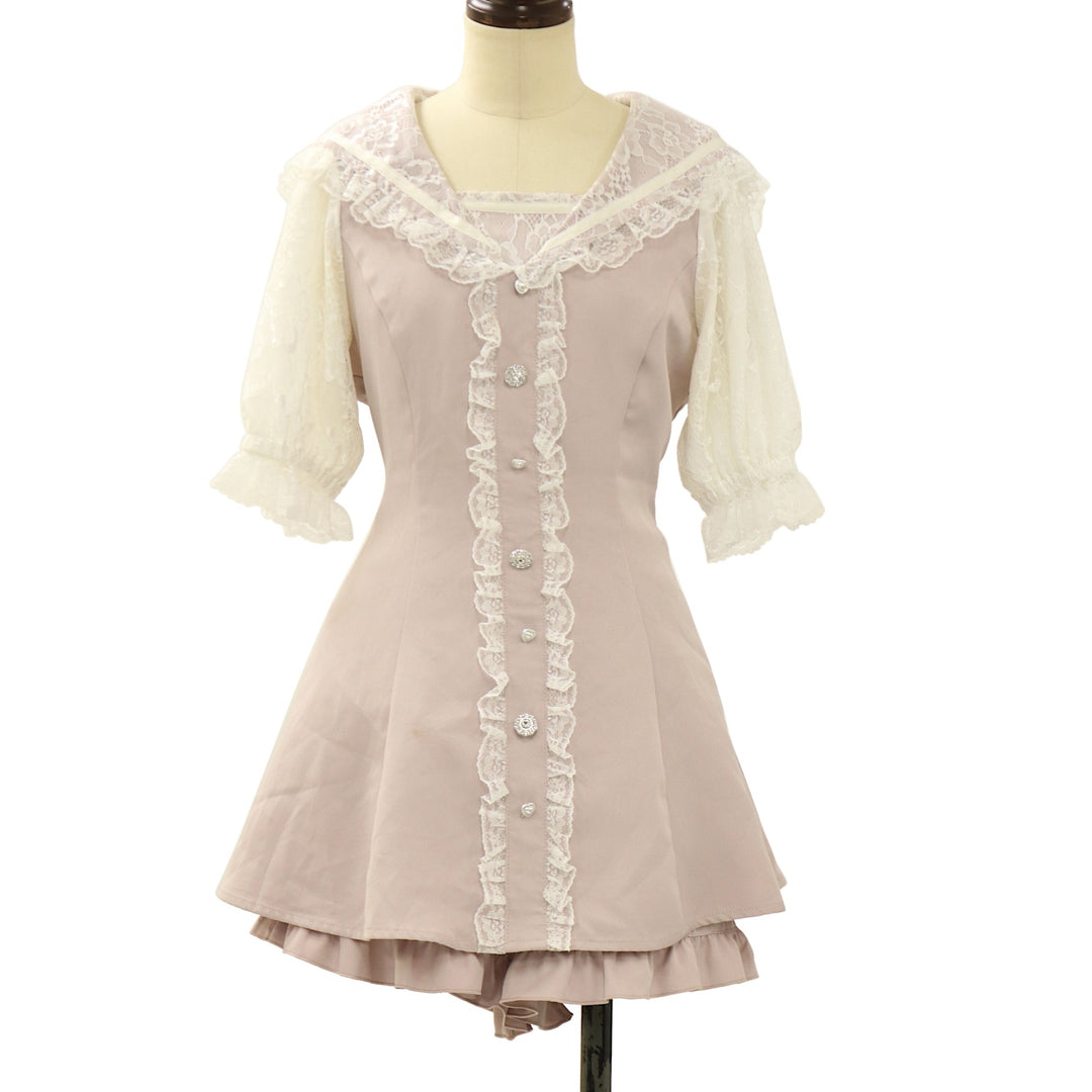 USED】【NOEMI/Mサイズ】キラキラビジューセーラーセットアップ