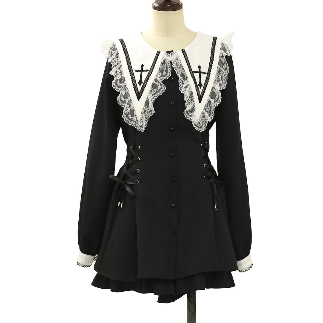 USED】【Mサイズ】スピンドル付きクロス刺繍セットアップ | MA*RS