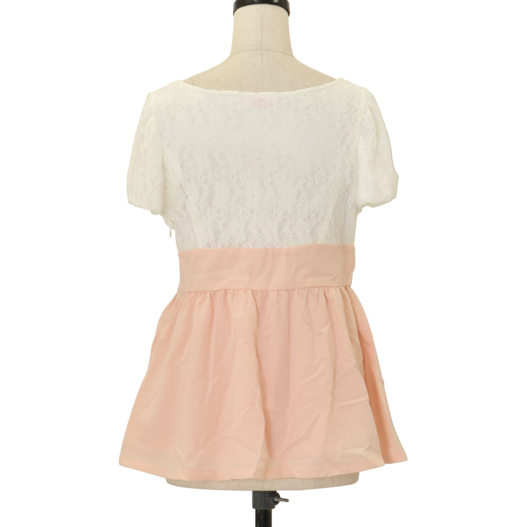 USED】【Sugar Gloss】レース切替ペプラムトップス| MA*RS Wunderwelt