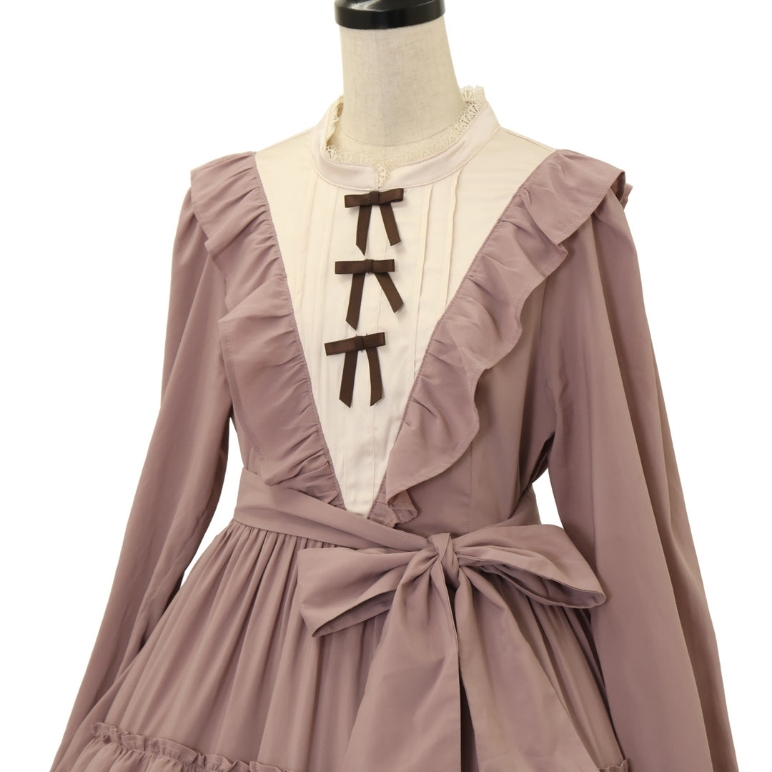 USED】【axes femme kawaii/Mサイズ】クラシカルフリルロングワンピ