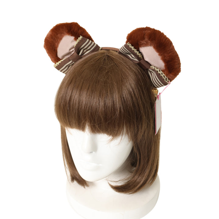 USED】Bearストライプリボンカチューシャ | Angelic Pretty Wunderwelt