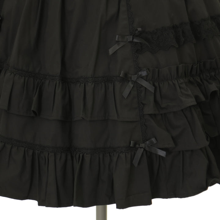 USED】絵本の中のジャンパースカート(黒×黒) | Angelic Pretty
