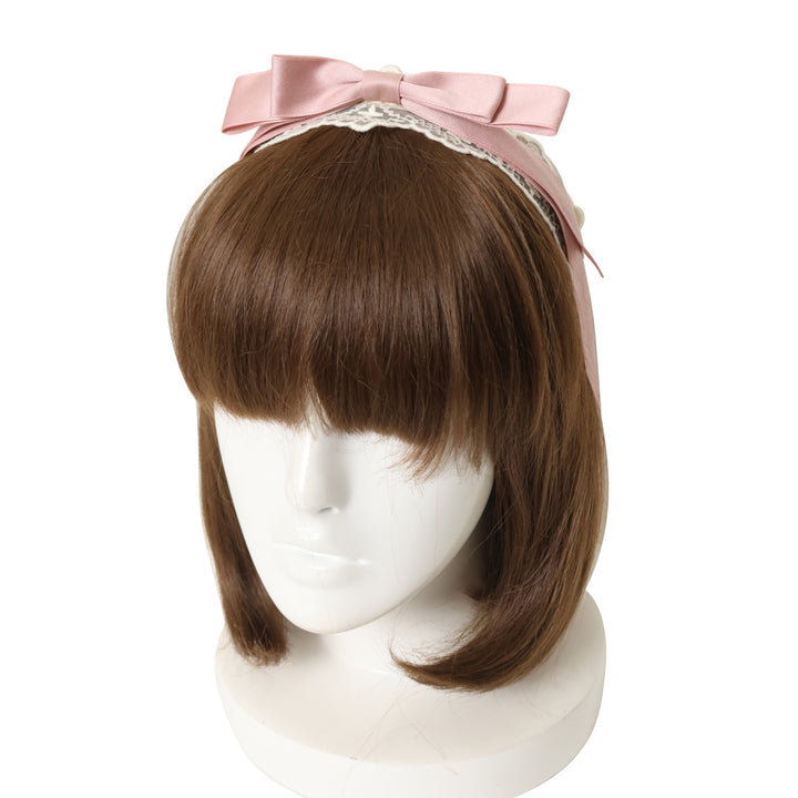 USED】【axes femme kawaii】レースリボンカチューシャ | Chalmiere