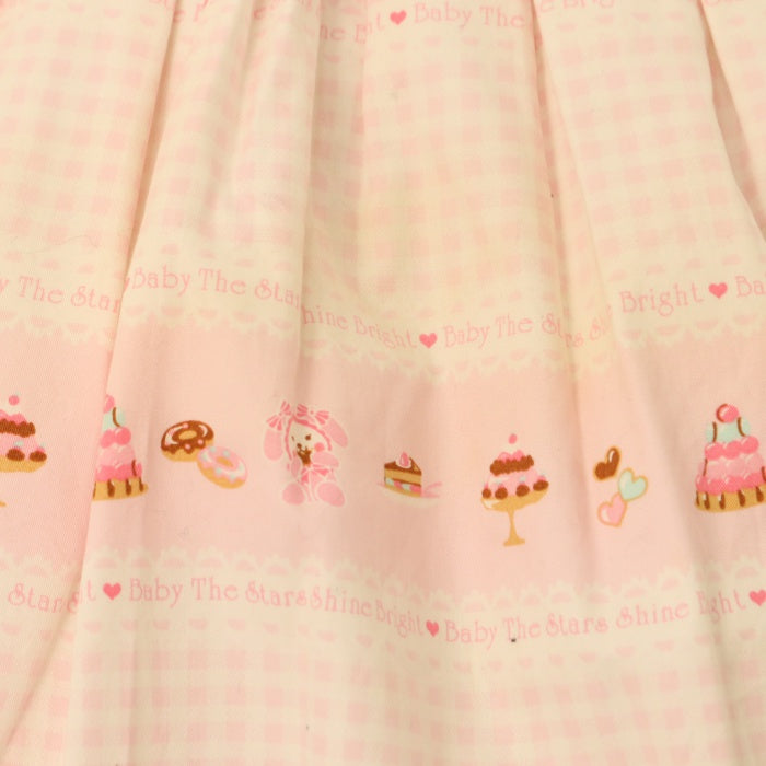 USED】うさくみゃスイーツ柄ジャンパースカート | BABY, THE STARS