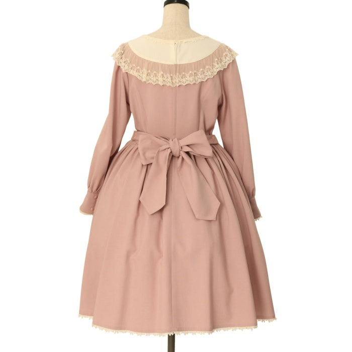 ファッション通販 USED】【Mサイズ】ラウンドネックローズレースドレス | Innocent ワンピース