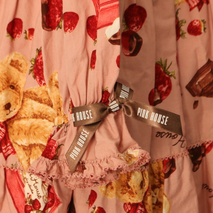 USED】【PINK HOUSE×misako aoki】strawberry choco bear