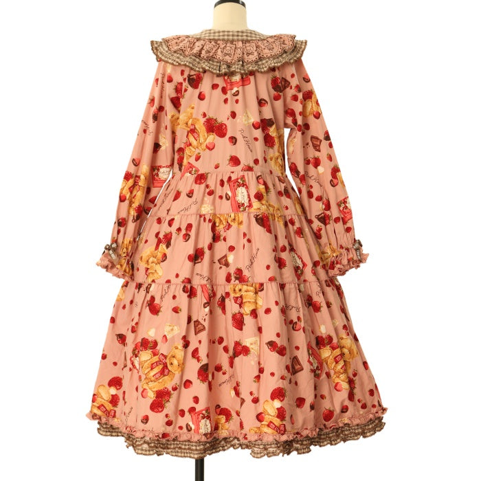 USED】【PINK HOUSE×misako aoki】strawberry choco bearプリント