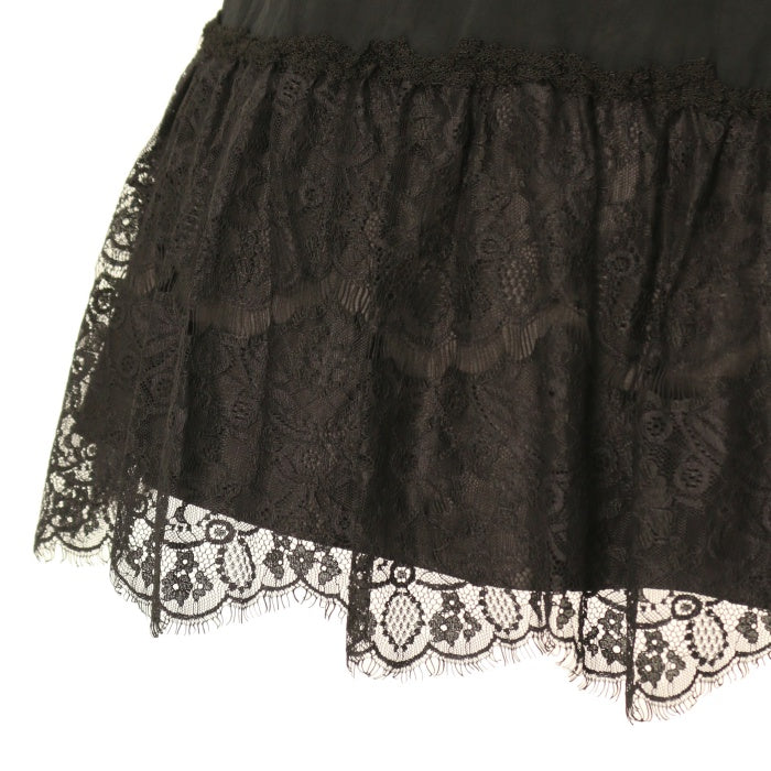 Gauze# スカラップレース ギャザー スカート 黒 サイズ2 Gauze# スカラップレース ギャザー スカート 黒 サイズ2