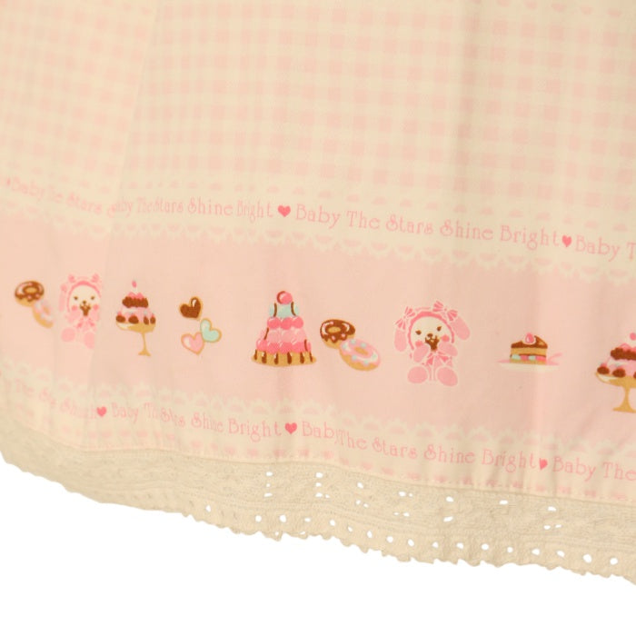 USED】【Mサイズ】うさくみゃスイーツ柄ジャンパースカート | BABY