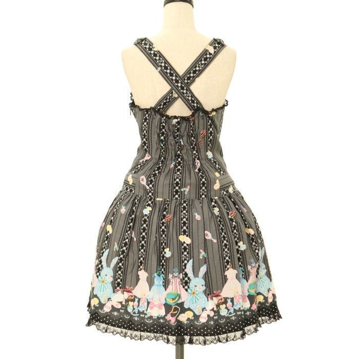USED】CL おめかしラビットサロペットジャンパースカート 
