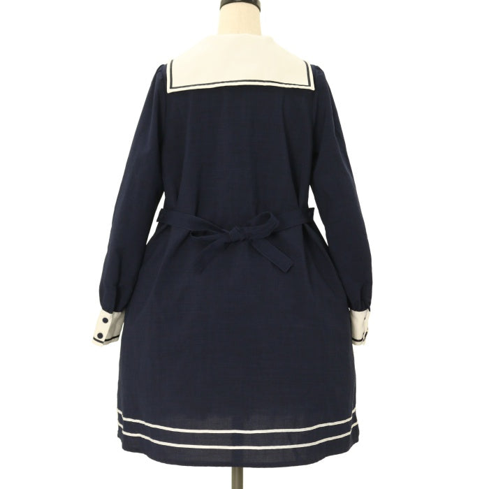 Innocent World ＊ Wカフス丸襟OP Wカフス丸衿ワンピース