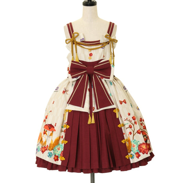 USED】春告げ鳥の恋うらら プリーツ ジャンパースカート