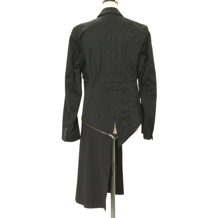 ◯BLACK PEACE NOW アシンメトリック ブラックジャケット USED】【For Men/Mサイズ】アシンメトリージャケット | BLACK