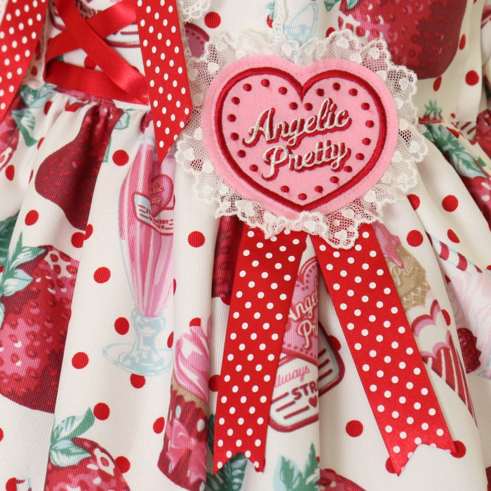 USED】Fresh Strawberry Diner ジャンパースカート | Angelic Pretty