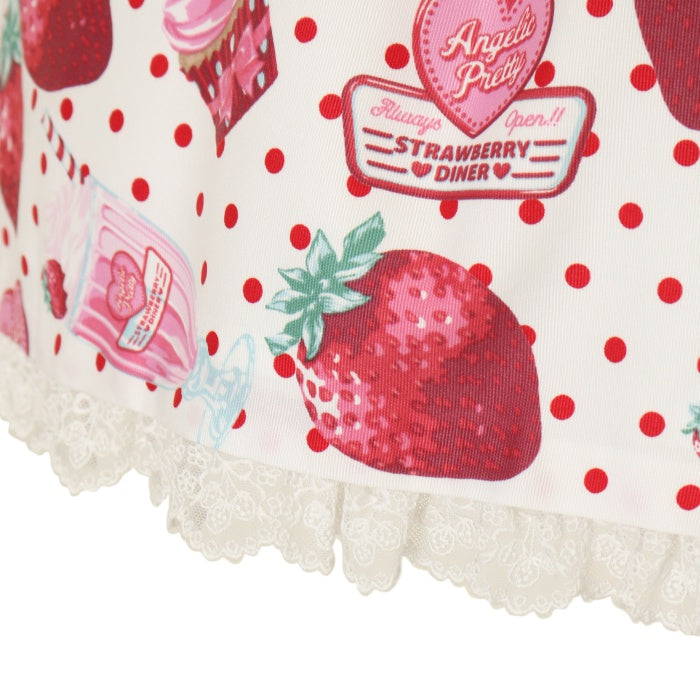USED】Fresh Strawberry Diner ジャンパースカート | Angelic Pretty