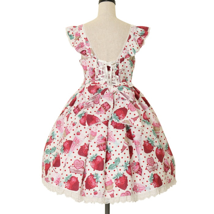 USED】Fresh Strawberry Diner ジャンパースカート | Angelic Pretty 