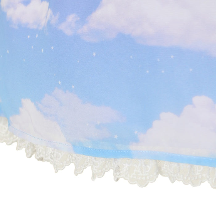USED】Misty Sky Brilliant ColorワンピースSet（ラベンダー×サックス